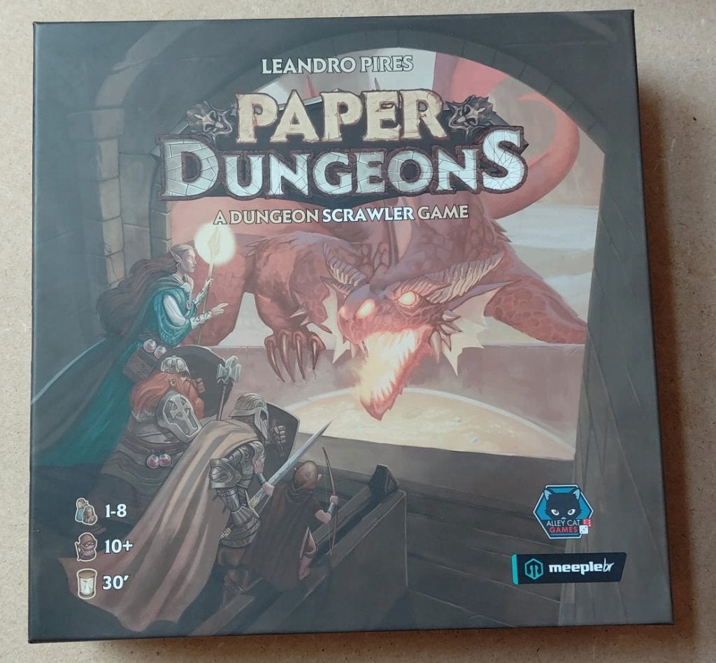 Bordspel - Paper Dungeons, Hobby en Vrije tijd, Een of twee spelers, Ophalen of Verzenden, Zo goed als nieuw