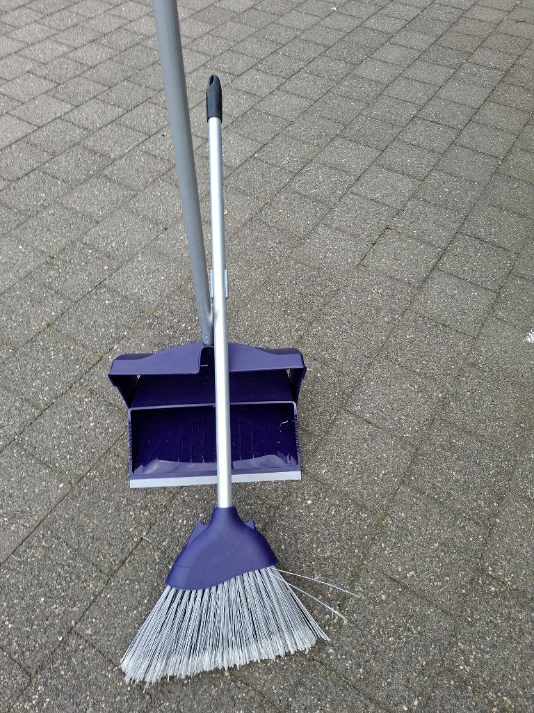 vuilbik openklapbaar met borstel, Enlèvement
