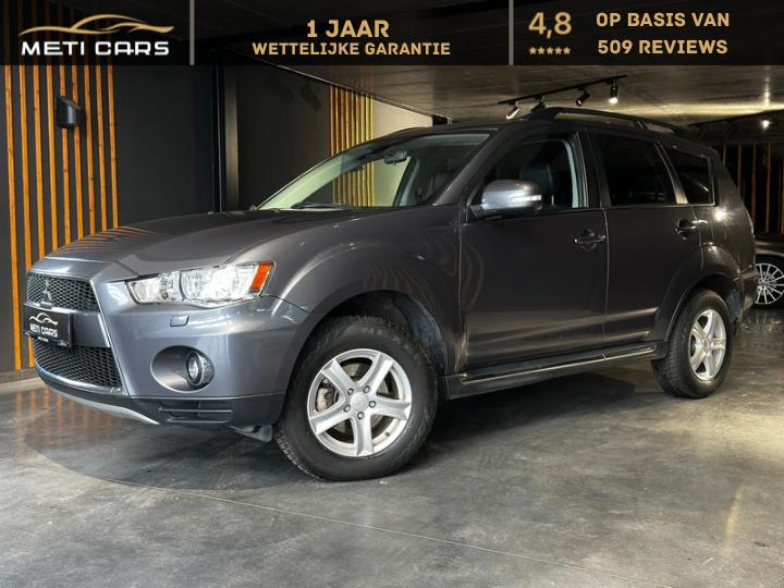 Mitsubishi Outlander 2.2d | Caméra | BT | 7 places |..., Autos, Cuir, Argent ou Gris, Achat, Outlander