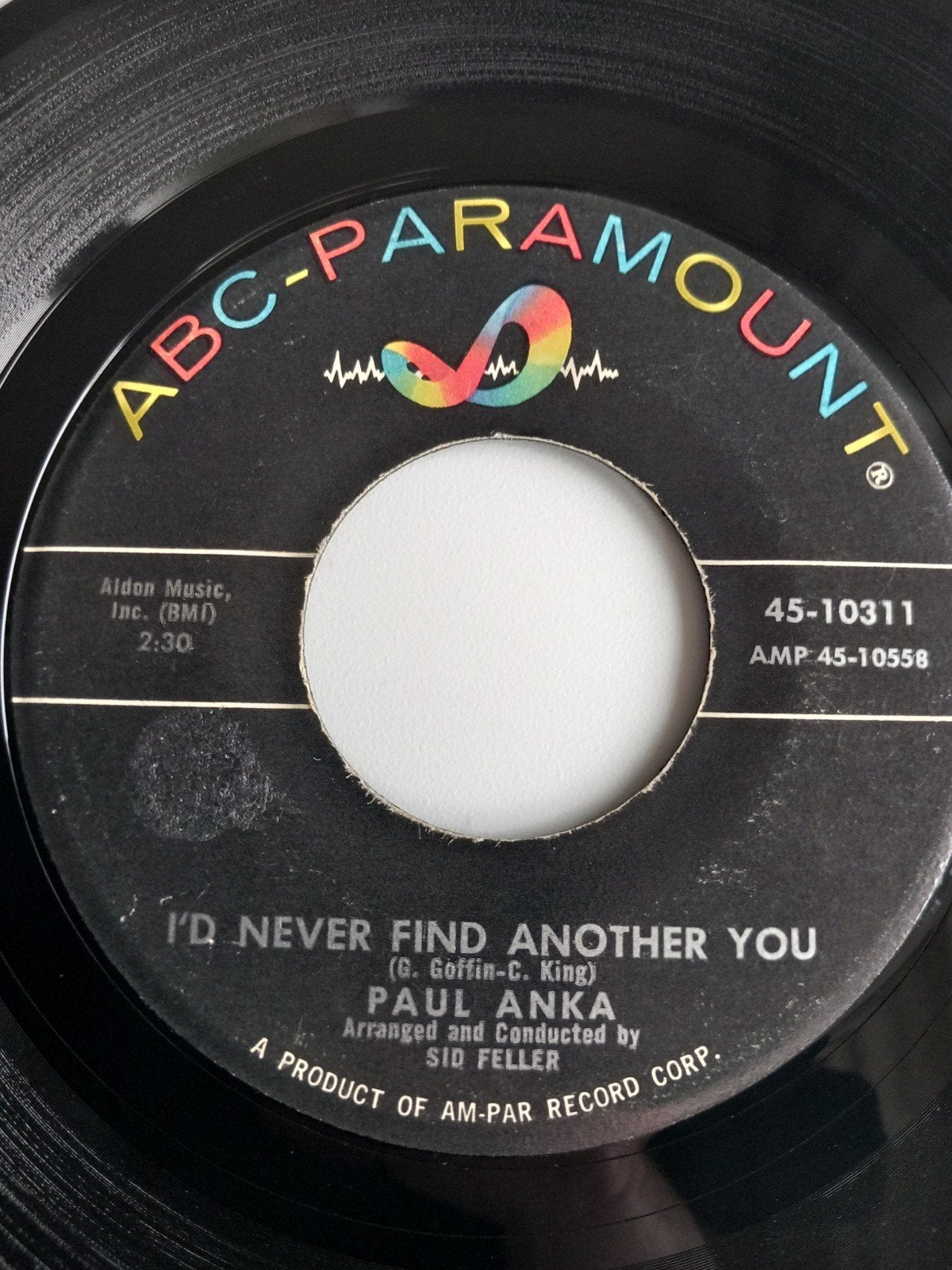 PAUL ANKA. I'D NEVER FIND ANOTHER YOU. 60S OLDIES 45T, Ophalen of Verzenden