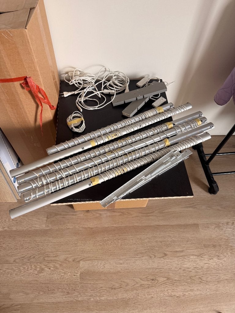 Tradfri verlichting kleerkast + 2 drivers, Dimbaar, Gebruikt, Grijs, Overige fittingen