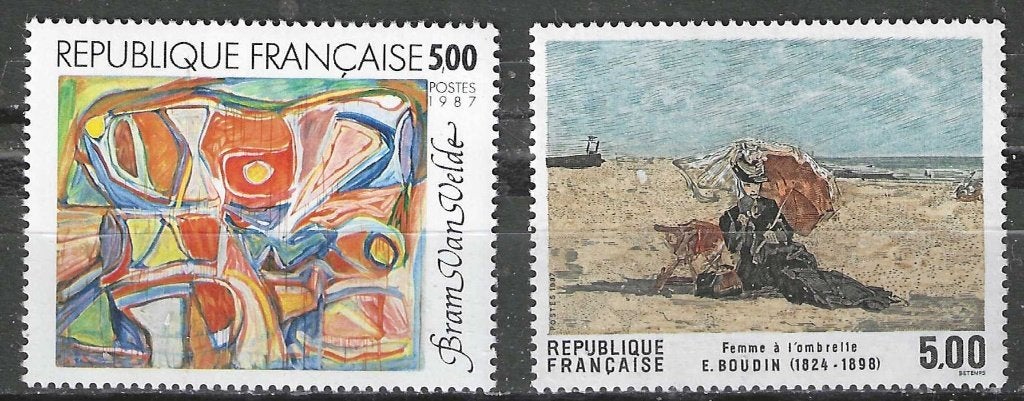 Frankrijk 1987 - Yvert 2473-2474 - Kunstwerken (PF), Verzenden, Postfris