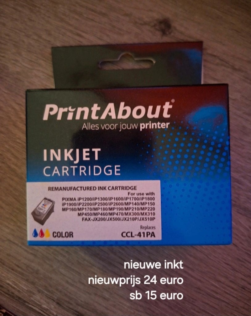 Inkt printer, Ophalen of Verzenden, Nieuw, Cartridge, 1 2 3 inkt
