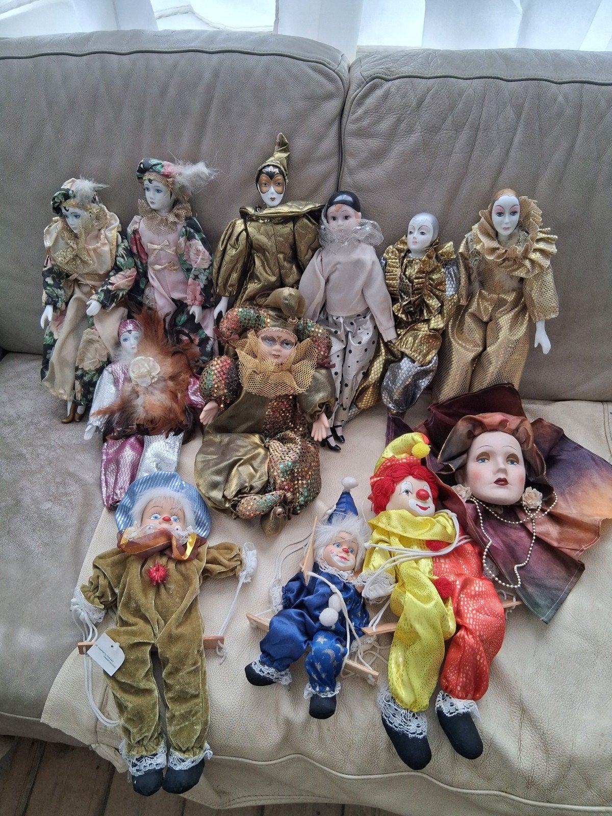 verzameling pierrot,narren,poppen, Collections, Poupées, Enlèvement