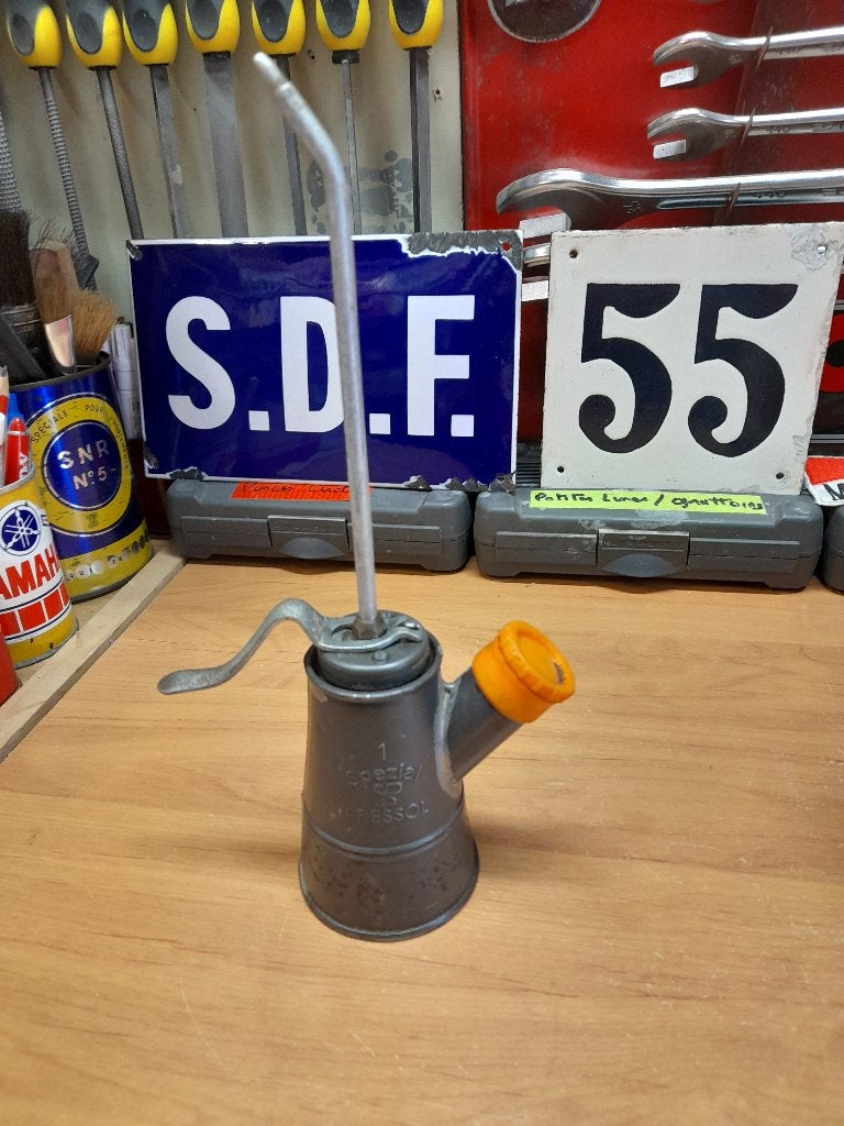 ancienne burette huile speciale pressol 1, Envoi, Utilisé, Autres types