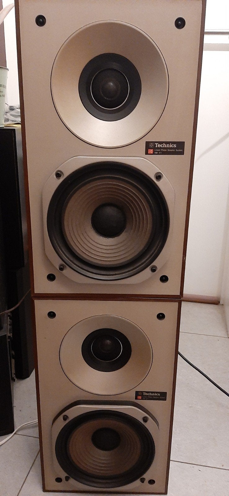 Haut-parleurs à phase linéaire Technics Vintage SB-X1, Rare, Enlèvement ou Envoi