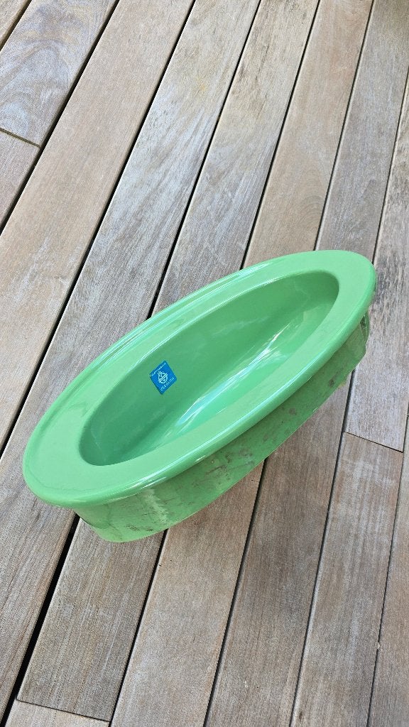 Villeroy & Boch groene lavabo – vintage retro wastafel, 25 à 50 cm, Lavabo ou Évier, Moins de 100 cm, Comme neuf