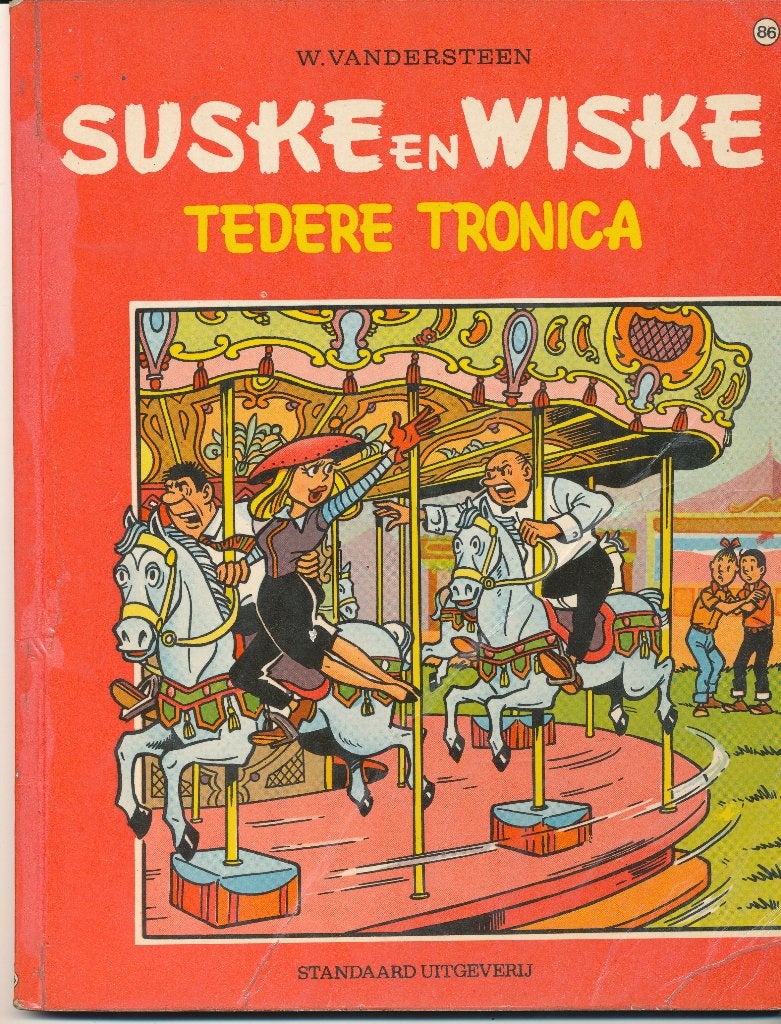 86 Suske en Wiske 1968 - Tedere tronica ( 1' druk ), Livres, BD, Enlèvement ou Envoi, Willy Vandersteen, Une BD, Utilisé