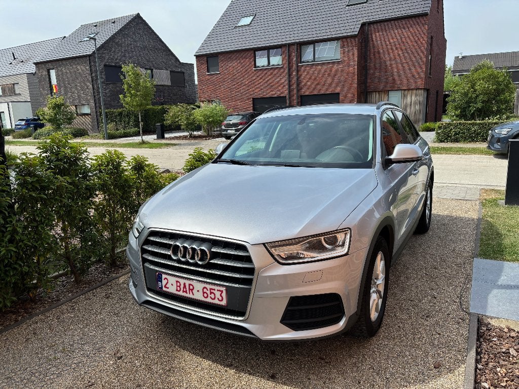 Audi Q3 1.4 TFSI S-Tronic – 2017 – Grijs – Goede staat, Auto's, Stof, Zwart, 5 deurs, Particulier