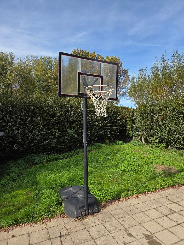 Basketbalpaal met ring en voet – verstelbaar, Ophalen, Gebruikt, Ring, Bord of Paal