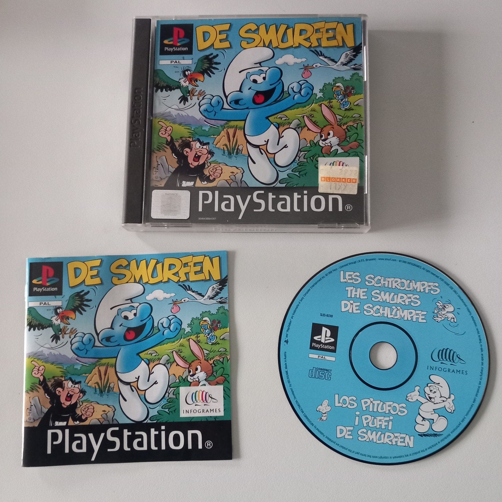 De Smurfen Playstation 1 pal, Ophalen of Verzenden