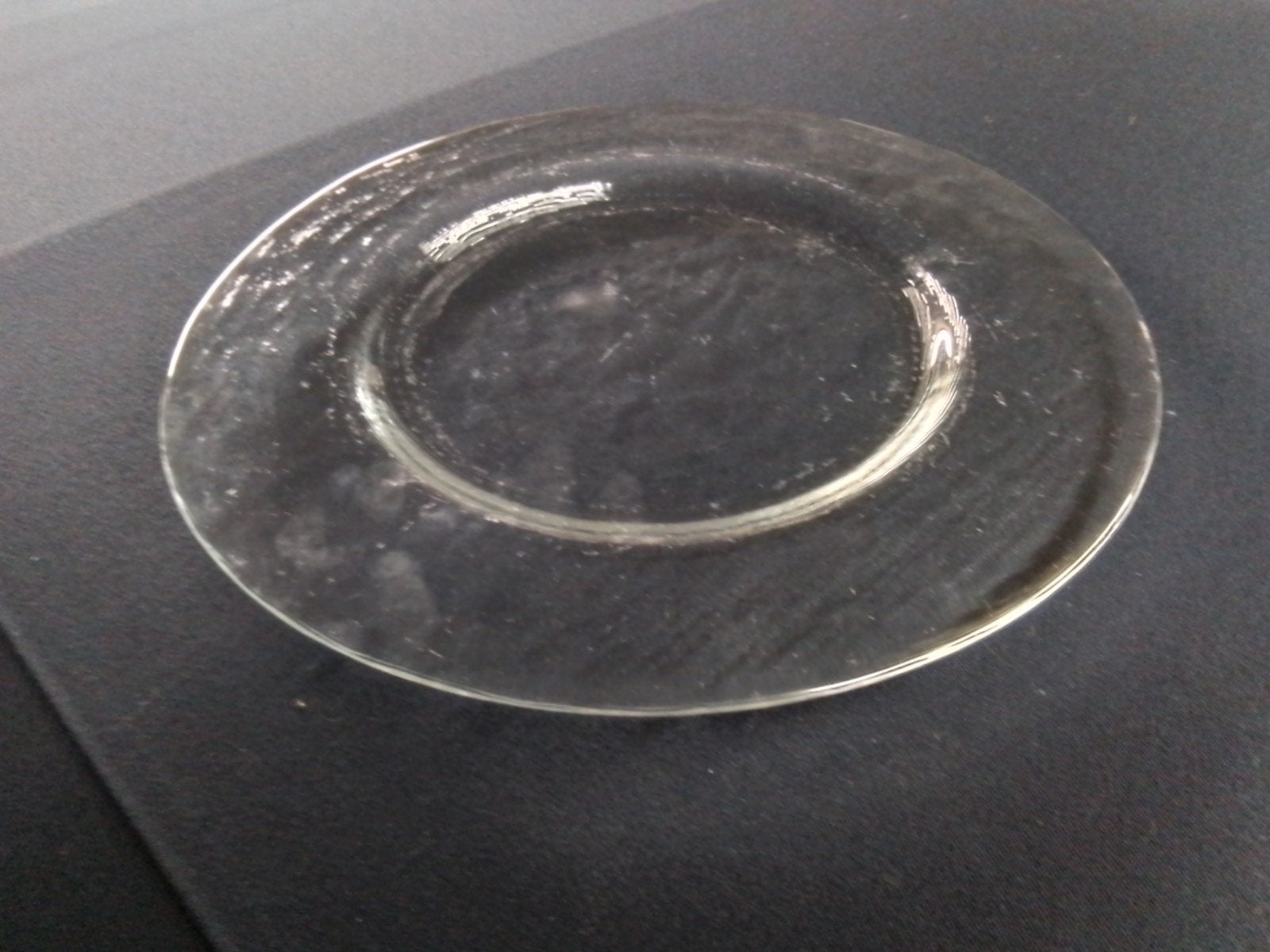 7 grande assiettes transparentes opacifié (ou plat), Enlèvement