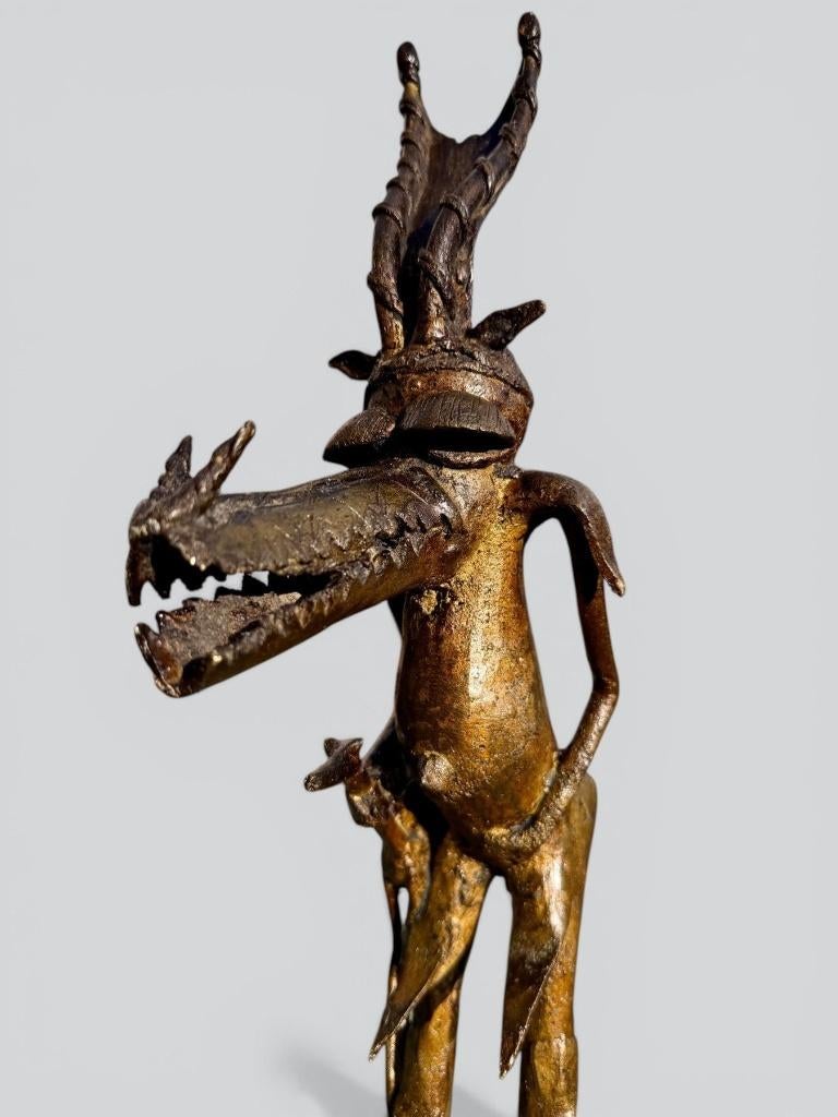 Bronze Ashanti “Devil” - sculptuur - Akan - Ghana, Ophalen of Verzenden