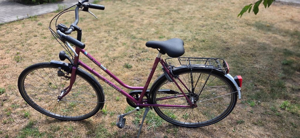 dames en herenfiets, Gebruikt, Velgrem, 47 tot 50 cm, Versnellingen