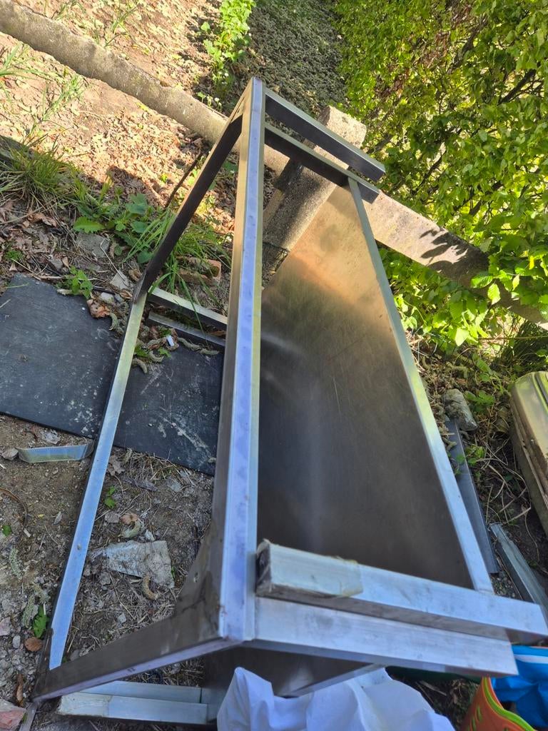 Inox onderstel werkblad, Ophalen