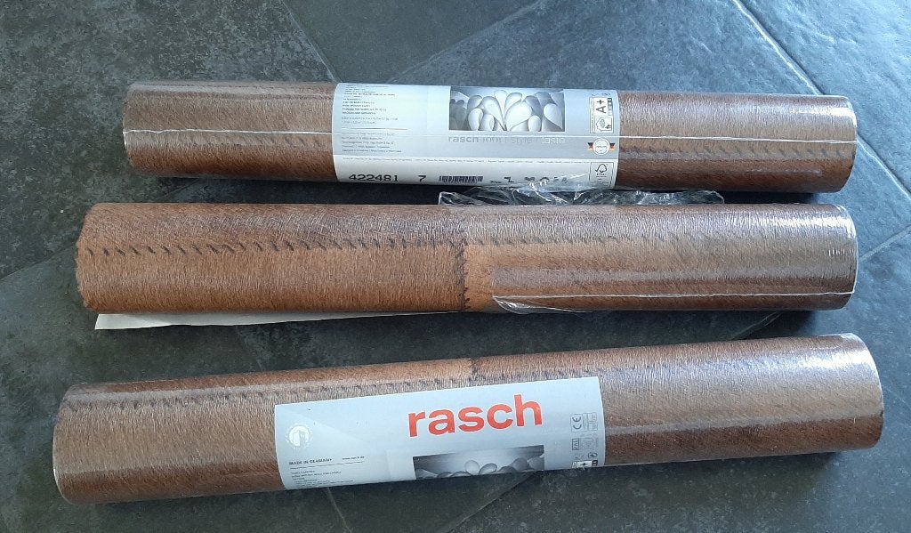 papier peint effet peau de bête RASH, Rasch, Autres styles, 10 à 25 m², Brun