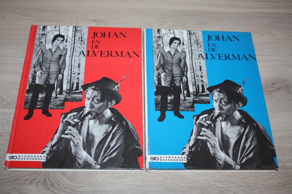 Johan en de Alverman , 2 boeken , 1966 - 1967 , als nieuw, Ophalen of Verzenden, Zo goed als nieuw, Tv, Overige typen