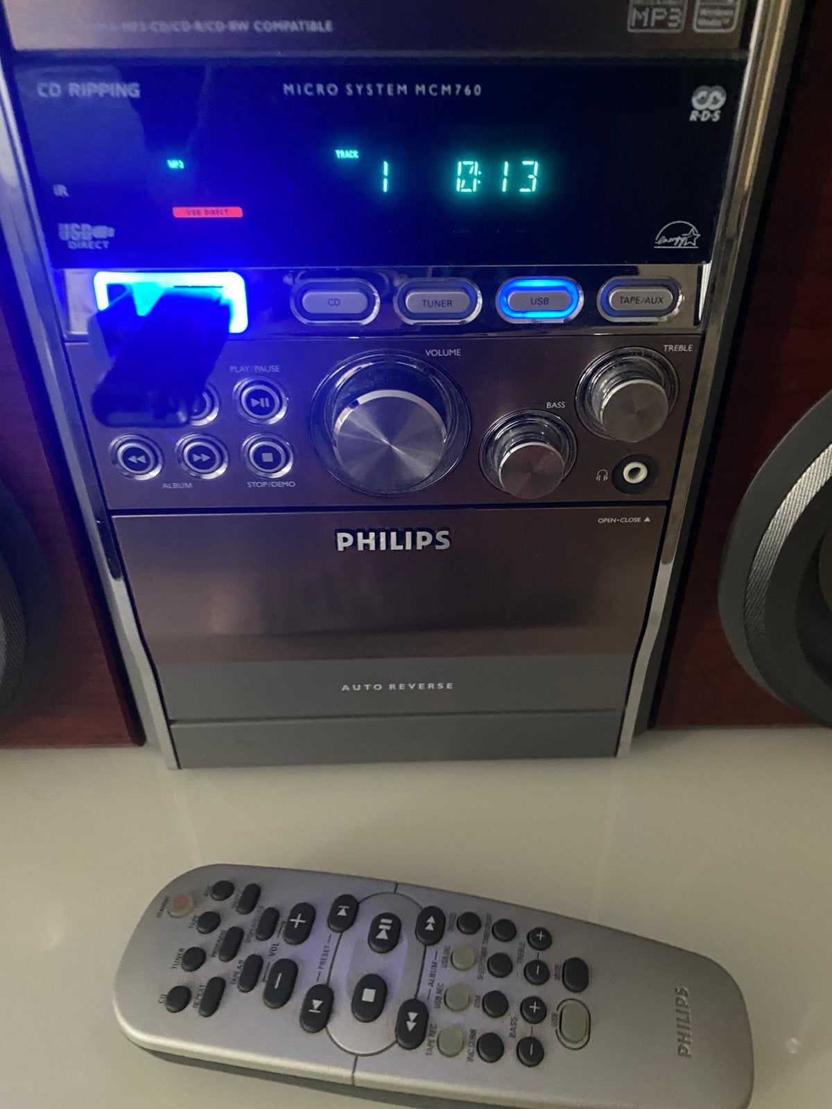 Philips stereo hi fi, Enlèvement, Utilisé, Haut-parleurs, Philips