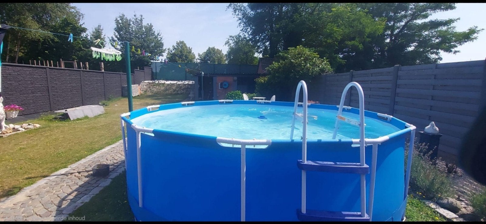 zwembad 120cm diep 366cm breed, Ophalen, Gebruikt, 80 tot 120 cm, Rond