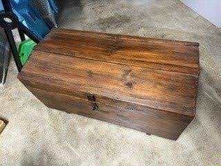 Coffre en bois ancien, Maison & Meubles, 50 à 100 cm, Enlèvement, Utilisé, Moins de 50 cm