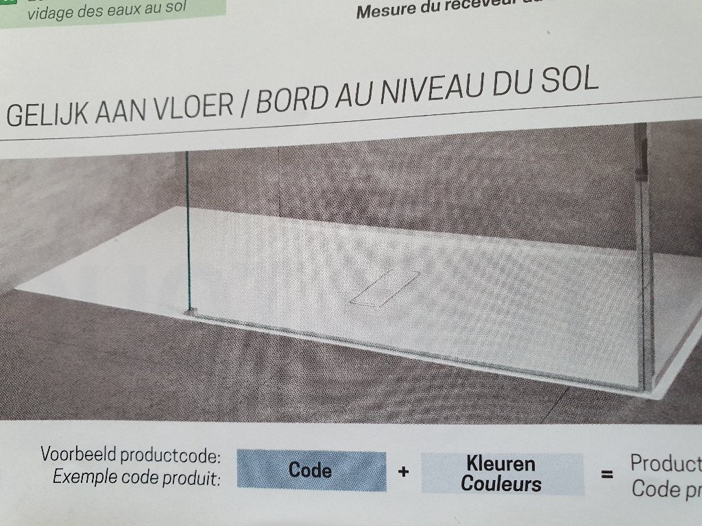 Tub de douche extra plat 160x70x3,5 blanc, Enlèvement, Neuf, Avec douche