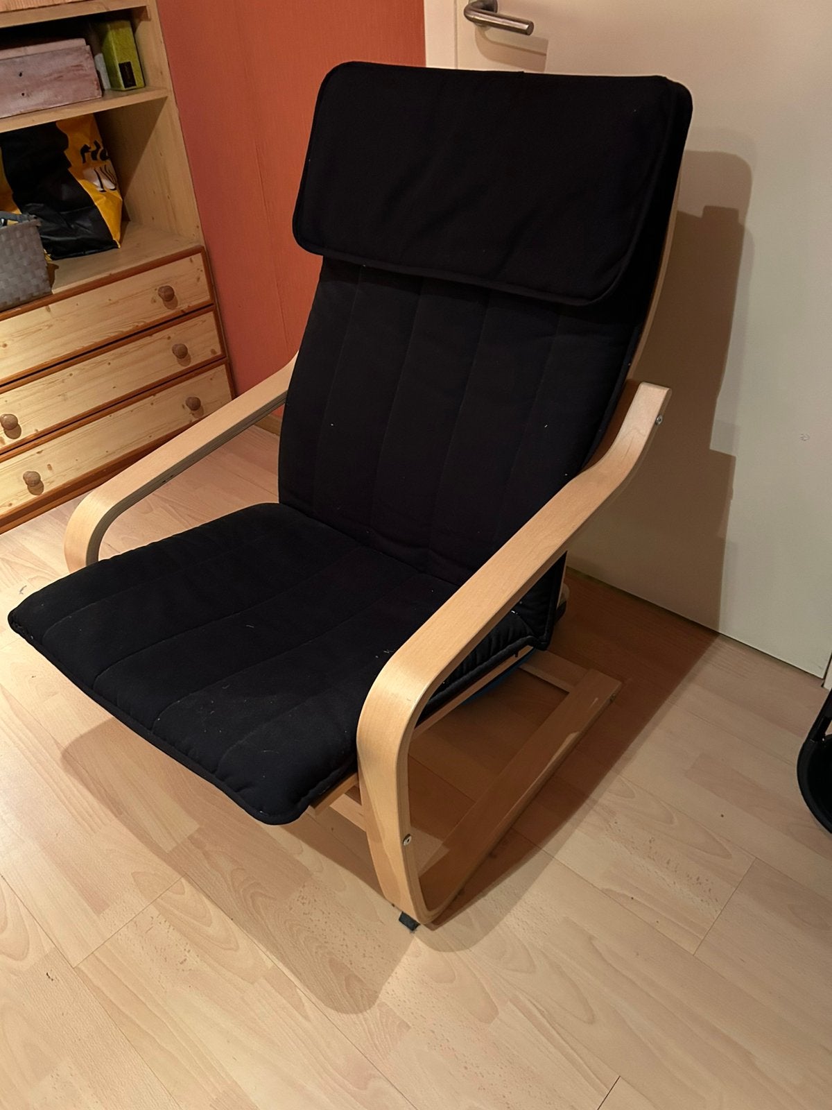 Zwarte relax zetel, Ophalen, Zo goed als nieuw