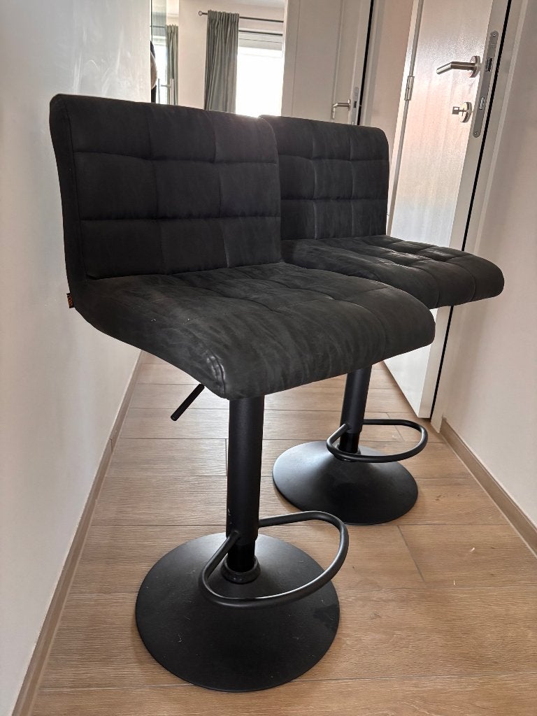 Barkrukken, Métal, 2 tabourets, Comme neuf, Enlèvement