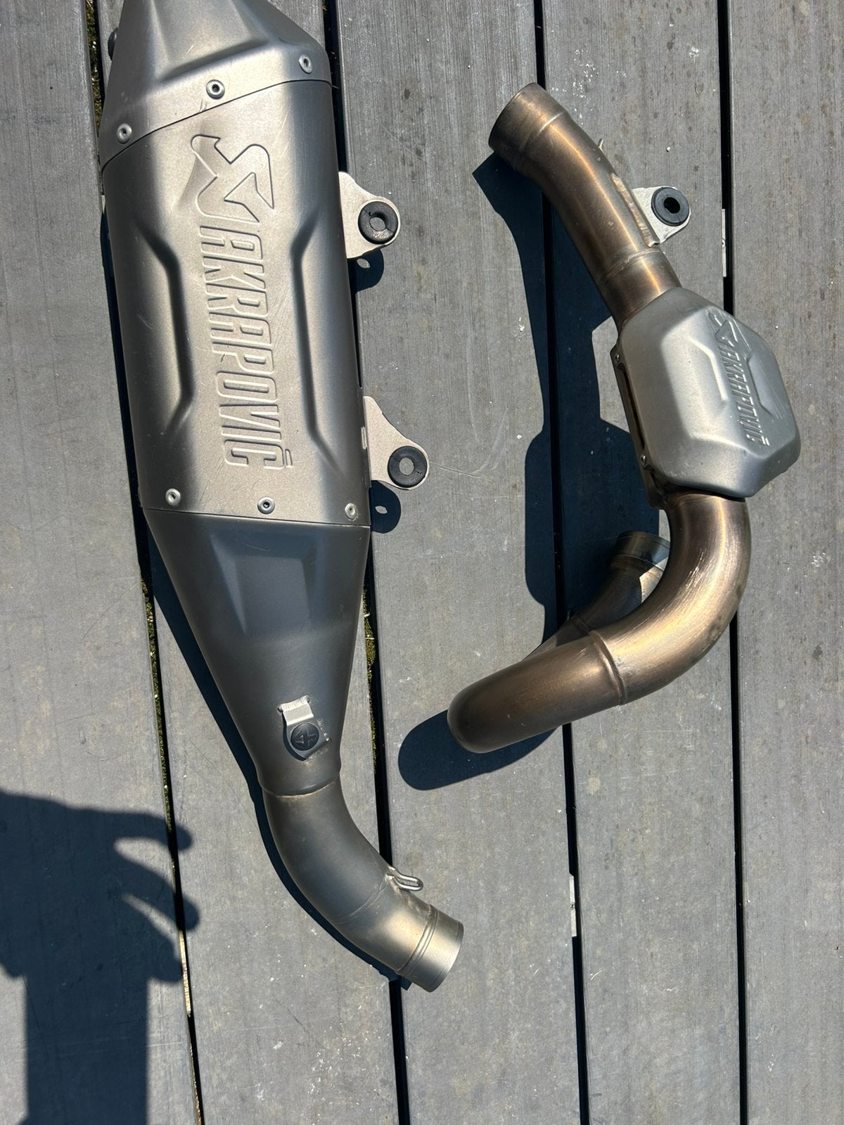 Ligne akrapovic pour ktm gas gas husqvarna 2023 à 2026, Motos, Enlèvement