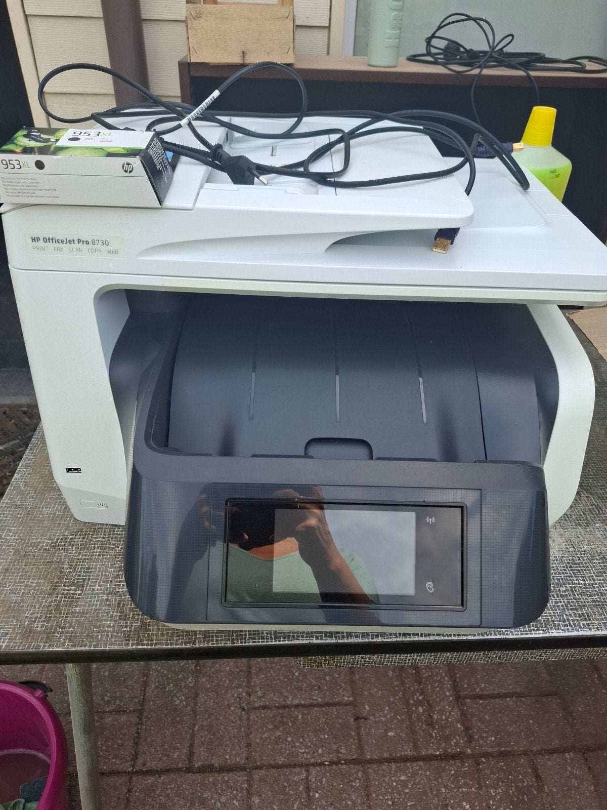 HP OfficeJet Pro 8730, goed werkend, Computers en Software, Printers, Printer, Faxen, Scannen, Ophalen