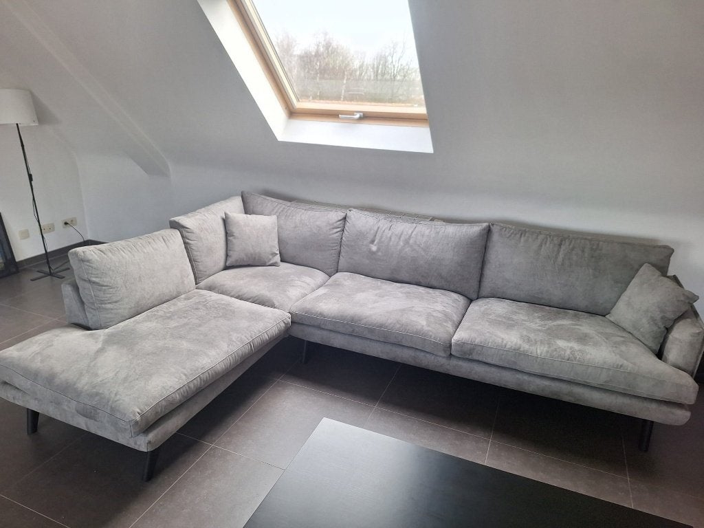 Hoekzetel, 3-zit, zeer goede staat, 150 cm ou plus, Comme neuf, Enlèvement, Tissus