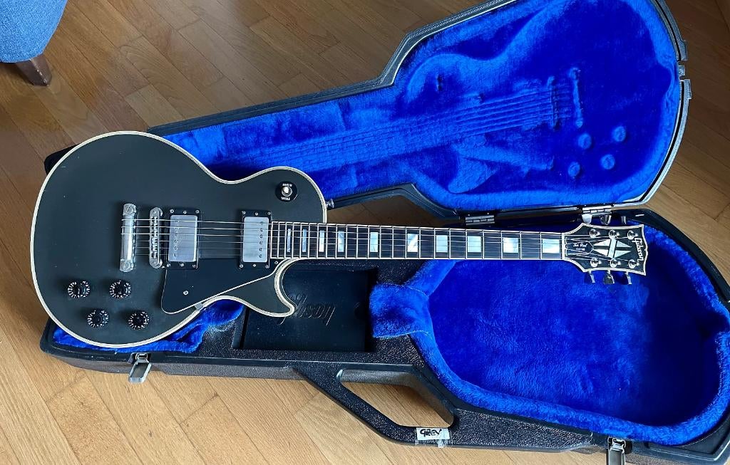 Gibson Les Paul Custom 1987 Charcoal Metallic Gun Metal Grey, Musique & Instruments, Instruments à corde | Guitares | Électriques