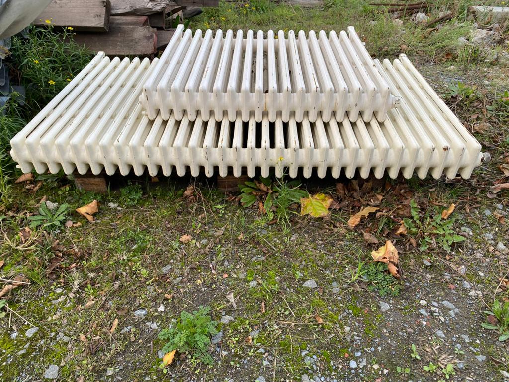 Witte radiatoren, Doe-het-zelf en Bouw, Verwarming en Radiatoren, Ophalen, Gebruikt, Radiator, 60 tot 150 cm
