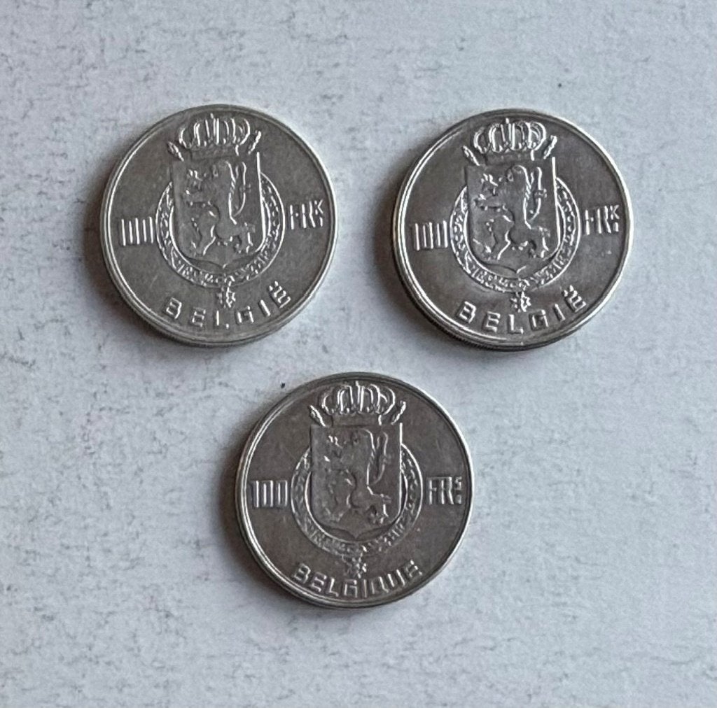 Pièces belges en argent 100fr, Enlèvement ou Envoi, Argent, Série, Argent