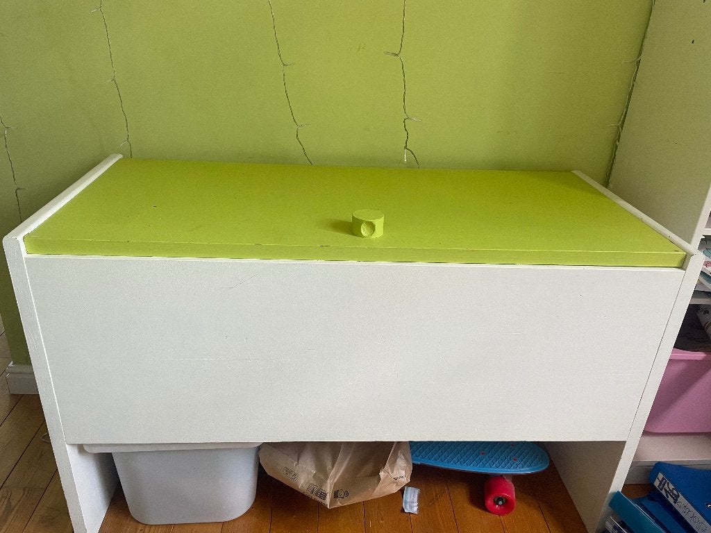 Meuble de rangement vert et blanc, Maison & Meubles, 25 à 50 cm, Moins de 100 cm, 100 à 150 cm, Enlèvement