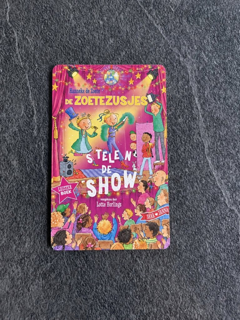 Yoto kaart - De Zoete Zusjes stelen de show, Ophalen of Verzenden, Nieuw, Taal en Lezen, Met geluid