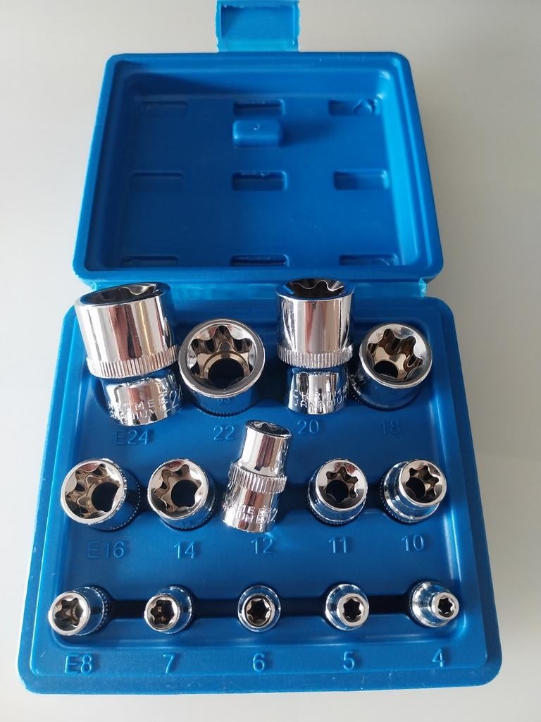 Doppenset 14stuks  nieuw, Auto diversen, Autogereedschap, Ophalen of Verzenden