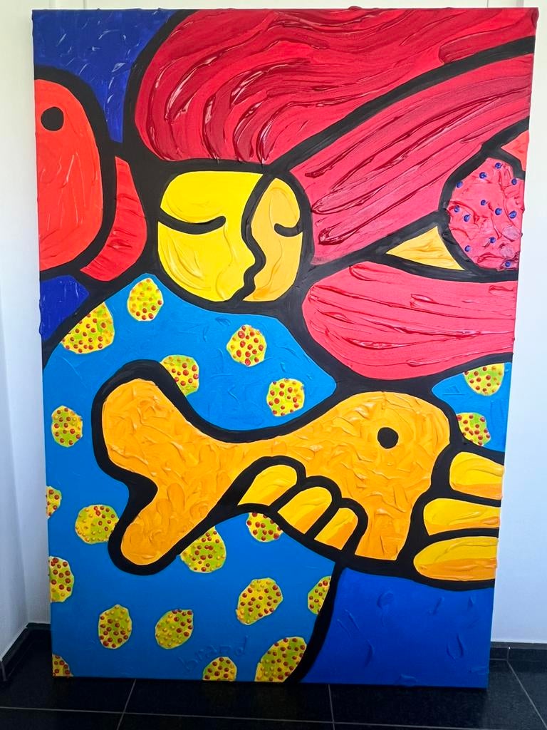 Drieluik schilderijen Lee-Anne van den Brand, Antiek en Kunst, Kunst | Schilderijen | Modern, Ophalen