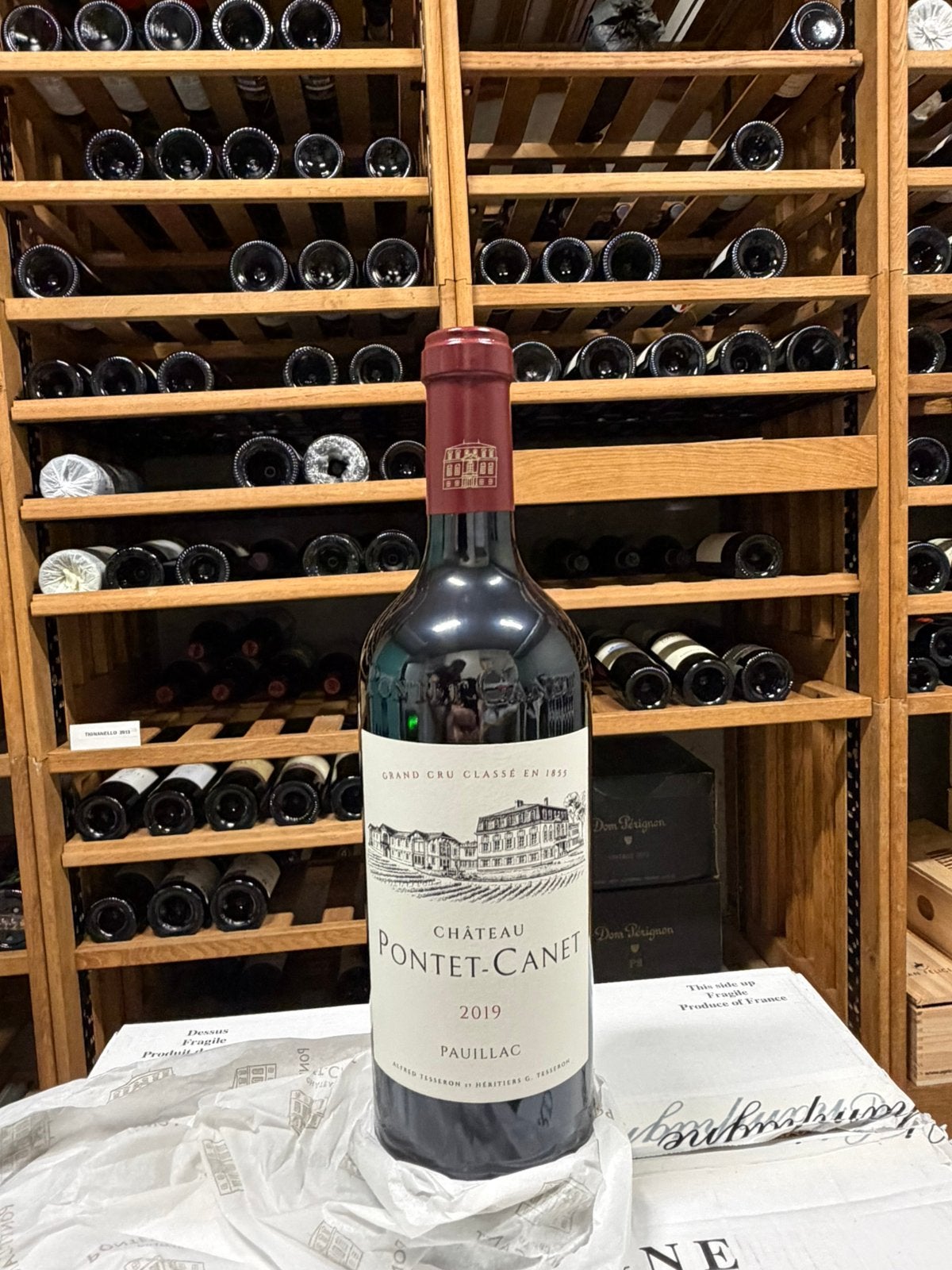 Pontet canet 2019, Collections, Enlèvement, Comme neuf, France, Vin rouge