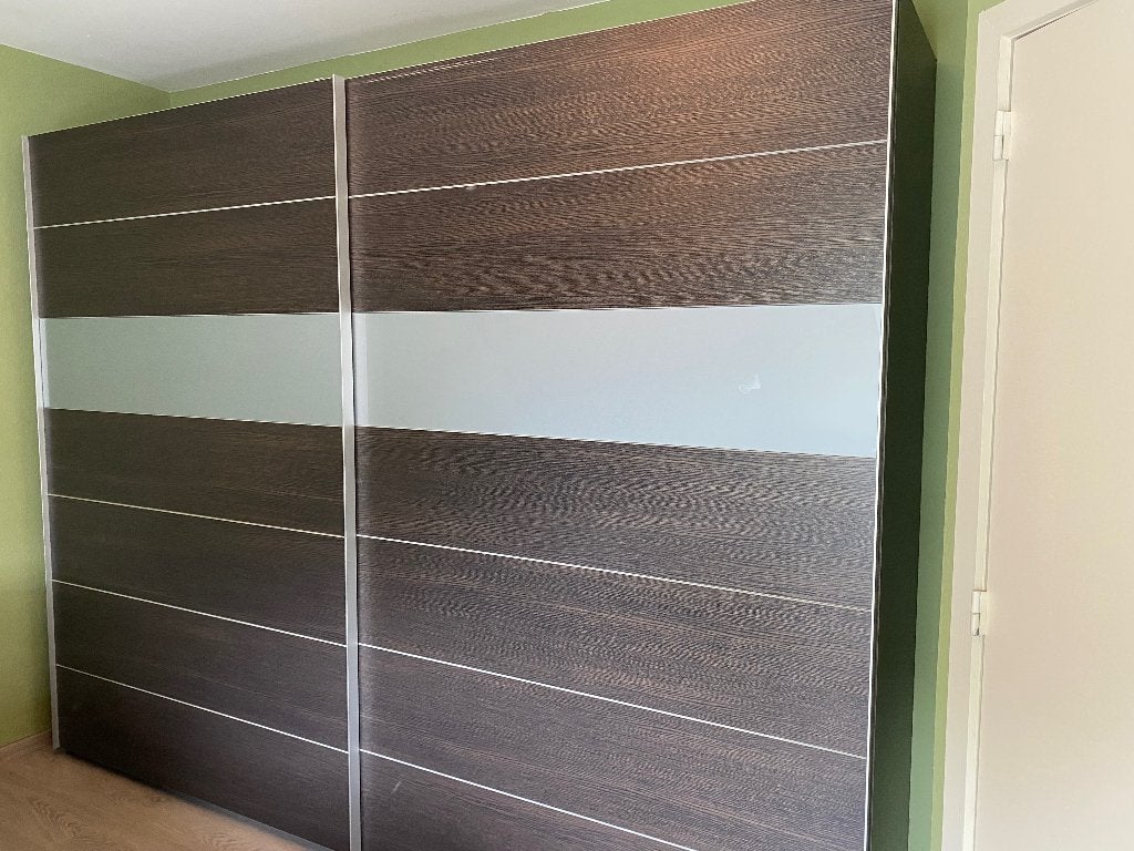 Kleerkast met schuifdeuren, Ophalen, Met deur(en), 200 cm of meer, Zo goed als nieuw