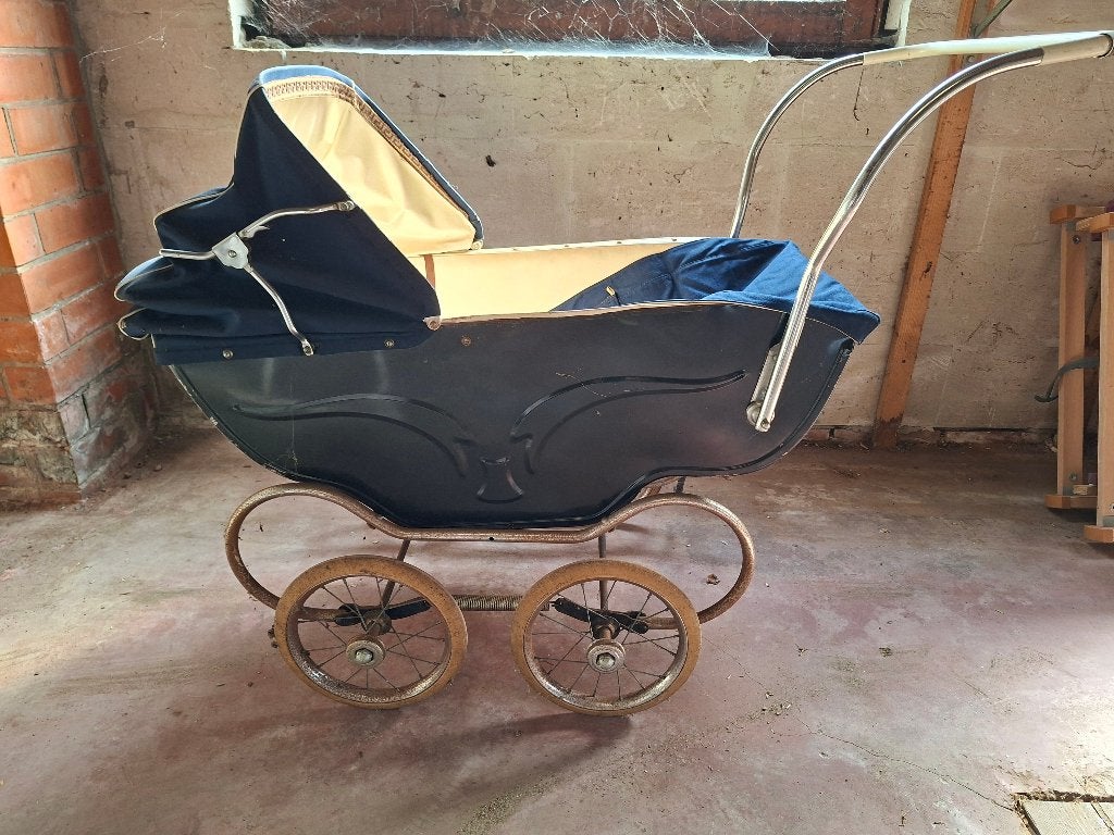 vintage kinderwagen, Ophalen