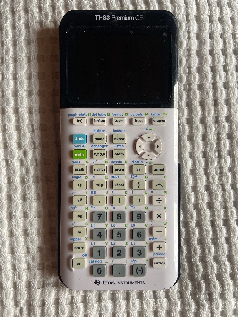 Calculatrice graphique Texas Instruments TI-83 Premium CE, Enlèvement, Calculatrices graphique, Comme neuf