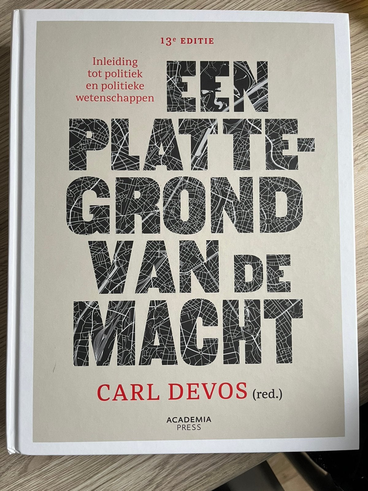 Plattegrond van de macht -1e bach rechten ugent, Boeken, Ophalen, Zo goed als nieuw
