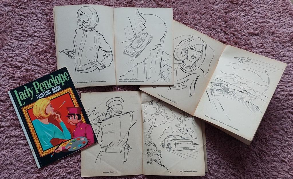 Cahier de peinture Lady Penelope (livre de coloriage, Thunde, Collections, Envoi, Neuf