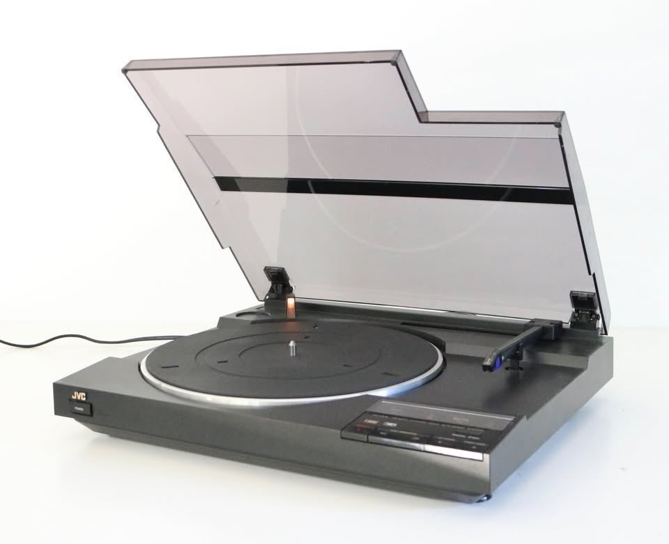 JVC AL L20R Drive Linear Track Turntable Vintage 1980 Werkt!, TV, Hi-fi & Vidéo, Tourne-disques, Enlèvement, Comme neuf, Automatique