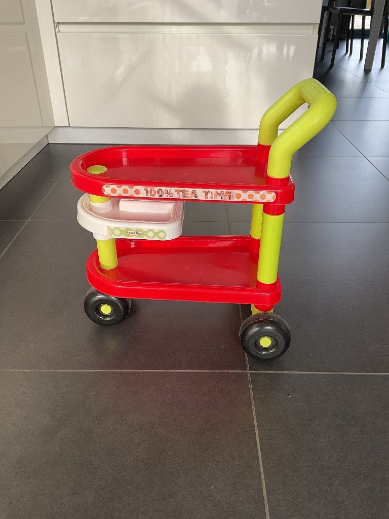 Serveerwagen voor thee, Enlèvement ou Envoi, Utilisé, Autres types, À roulettes