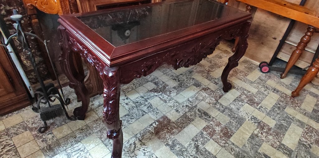 Ancien bureau/table murale chinois  L 128 H 79, Enlèvement