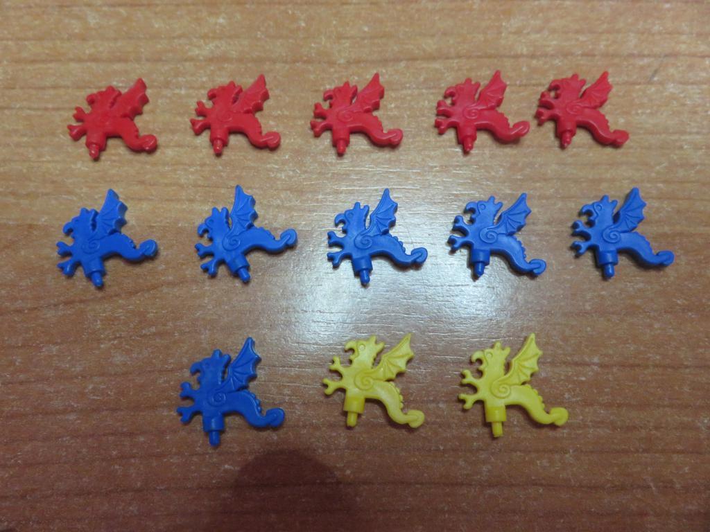 13 x Lego Pluimpjes van Draak, x47 in goede staat, Gebruikt, Lego, Accessoire, Ophalen of Verzenden
