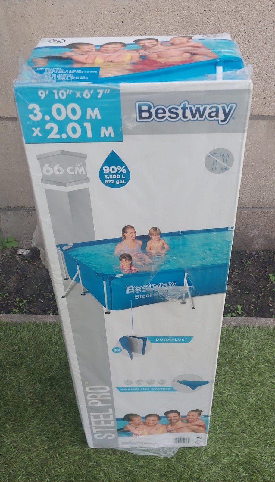 bestway zwembad NIEUW 2m op 3m 66hoogte, Enlèvement, Neuf, Piscines hors sol, Moins de 80 cm
