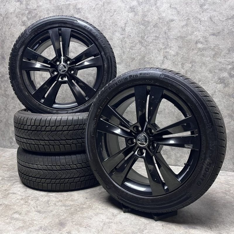 18 inch velgen + winterbanden Skoda Karoq | Superb 57A601025, Neuf, Pneus et Jantes, -, 18 pouces