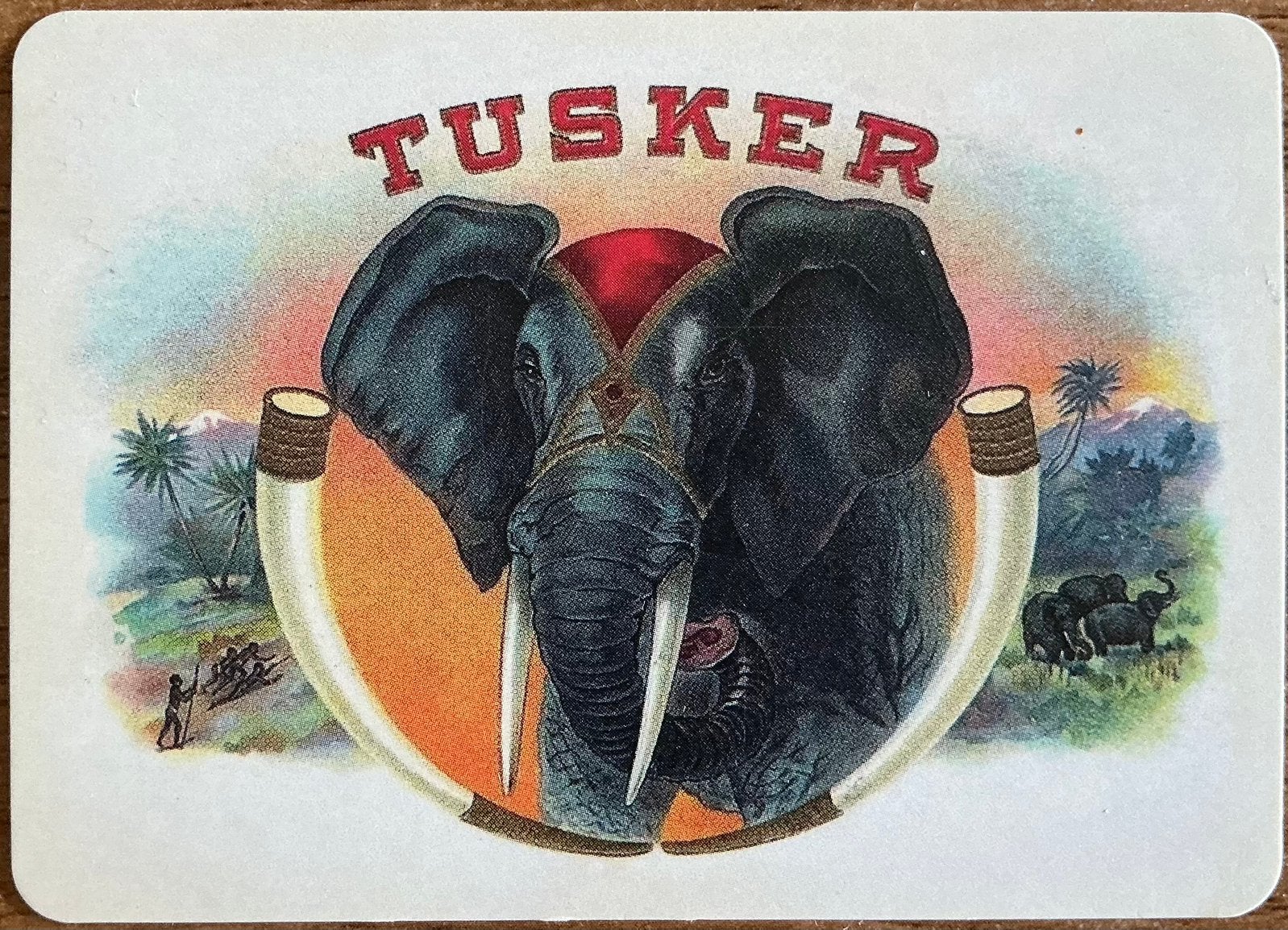 Splk CIGARETTES TUSKER, Verzamelen, Ophalen of Verzenden, Zo goed als nieuw, Speelkaart(en)